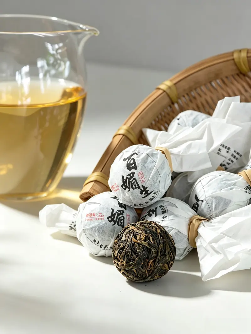 Forest Raw Puer Tea Dragon Balls: Floral Aroma and Rock-Sugar Sweetness